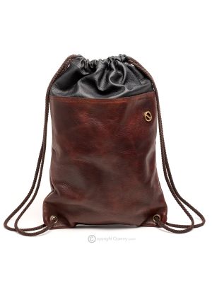 IKUPACK mochila bolso bolso de cuero real bolsos de moda casual para hombres certificado de garantía hecho a mano