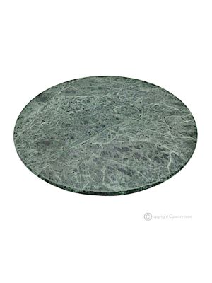 Tabla de cortar giratoria de mármol verde hecha a mano con auténtica piedra natural y diseño decorativo. 