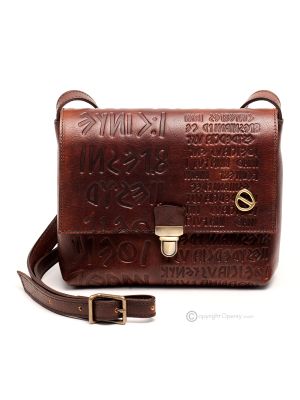 DIANAIKU Bolso de hombro de mujer de cuero genuino hecho a mano