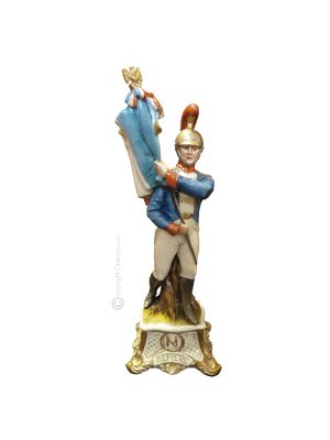 OBISPO Estatua figura Capodimonte porcelana hecha a mano Made in Italy