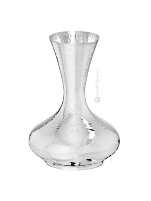 DECANTER JARRON Jarra Vino Agua Especial Chapado en Plata Martillado a Mano Hecho en Italia