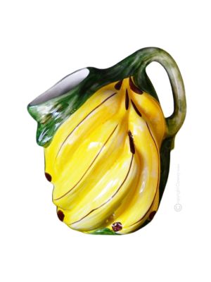 BANANA JUG Jarra jarra decantadora creaciones originales en cerámica artística Made in Italy