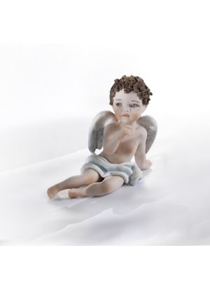 ANGELO Romántica muñeca Capodimonte, refinamiento artesanal italiano.