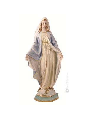 MADONNA DELLA GRAZIA Figura de estatua de porcelana Capodimonte hecha a mano en Italia