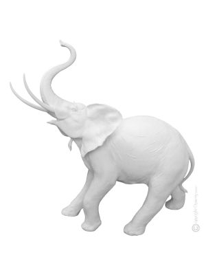 Figura de porcelana ELEFANTE Capodimonte, artesanía Made in Italy