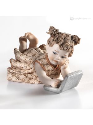 ADA PC - Muñeca de porcelana Capodimonte, hecha y pintada a mano, de colección.