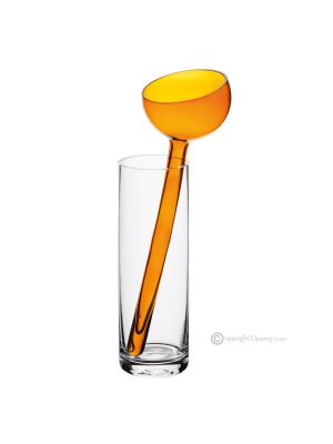 ALBA Auténtico jarrón decorativo moderno pintado a mano en cristal de calidad superior.