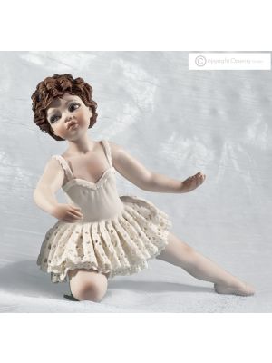 BABETTE - Estatuilla de Capodimonte, bailarina romántica, una obra maestra de porcelana.