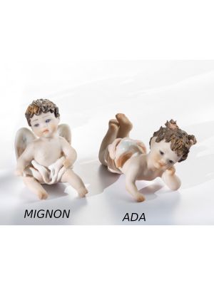 CHERUBINI ADA Y MIGNON 2 Ángeles Capodimonte románticas y preciosas estatuillas de muñecos.