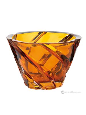 FANTASÍA Centro de mesa de diseño moderno, decorativo pintado a mano en cristal.