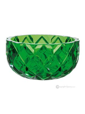 FANTASÍA Centro de mesa de diseño moderno, decorativo pintado a mano en cristal.