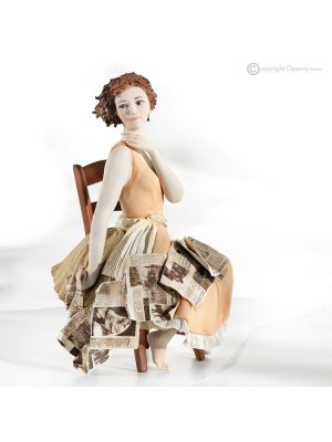 DÍAS DE OTOÑO - Estatuilla de Capodimonte, puro romanticismo artesanal.