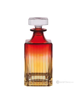 DOMINA Decanter, botella decorativa moderna pintada a mano en vidrio de calidad superior.