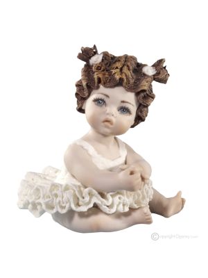 LILA - Capodimonte, estatuilla de porcelana bailarina, belleza y arte.