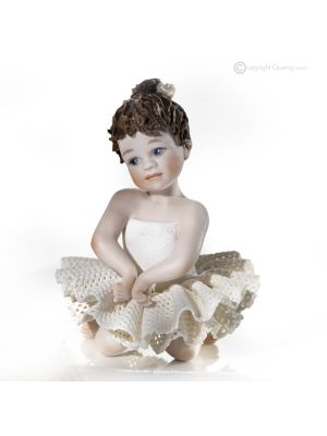 MARIE - Estatuilla de Capodimonte, bailarina con clase, arte en porcelana fina.