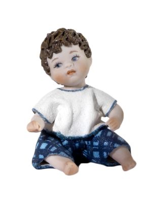 CAMISETA MIGNON - Muñeco Capodimonte pintado a mano, elegancia atemporal.