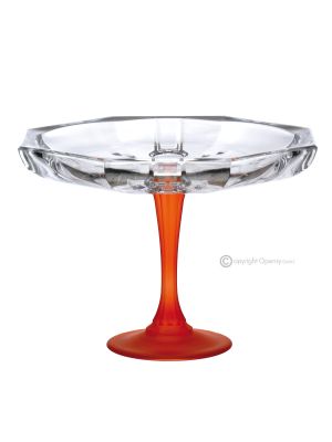 MILANO Cuenco para postre, centro de mesa decorativo moderno pintado a mano en cristal de calidad superior.