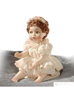 MIRANDOLINA Muñeca de porcelana Capodimonte, romántica y delicada, pura belleza.