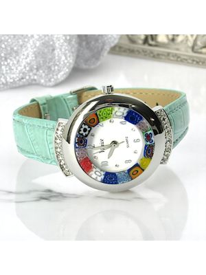 RELOJ DE PULSERA ESTRELLA con auténtico cristal de Murano hecho a mano Murrine Made in Italy