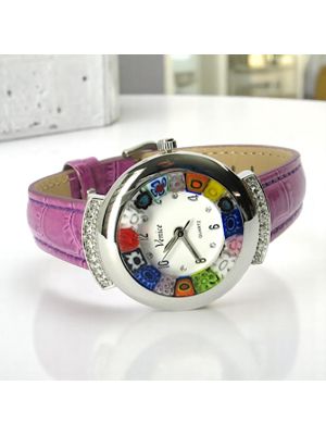 RELOJ DE PULSERA ESTRELLA con auténtico cristal de Murano hecho a mano Murrine Made in Italy