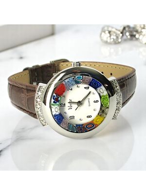 RELOJ DE PULSERA ESTRELLA con auténtico cristal de Murano hecho a mano Murrine Made in Italy