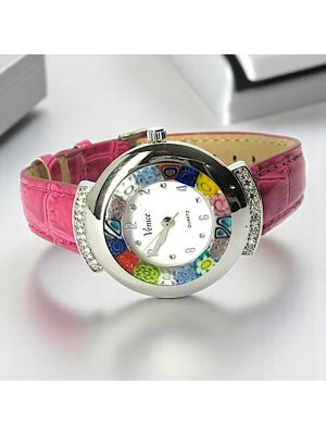 RELOJ DE PULSERA ESTRELLA con auténtico cristal de Murano hecho a mano Murrine Made in Italy