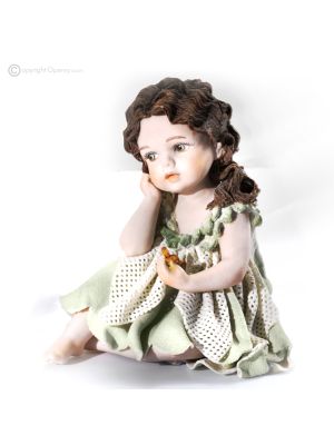 NOVELLA - Estatuilla de Capodimonte, una obra de arte en porcelana pura y rara.