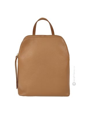 Mochila JOE de piel auténtica bolsos de moda casual para mujer hechos a mano. 