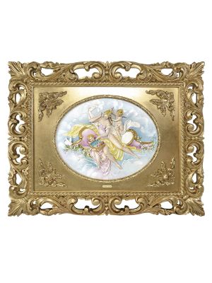 EL INODORO DE VENUS Cuadro en bajorrelieve Porcelana de Capodimonte Made in Italy