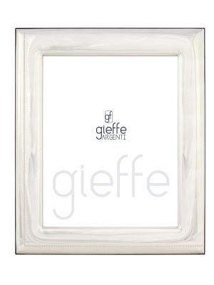 Marco de fotos PISA Marco de fotos plateado Hecho a mano Hecho en Italia Foto aprox. 20x25cm