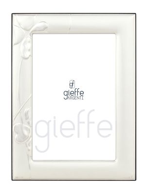 Marco de fotos plateado - Decoración de oficina - Trébol de cuatro hojas de la suerte