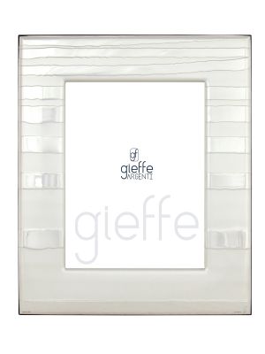 Marco de fotos CUNEO Marco de fotos plateado Hecho a mano Made in Italy Foto aprox. 20x25cm