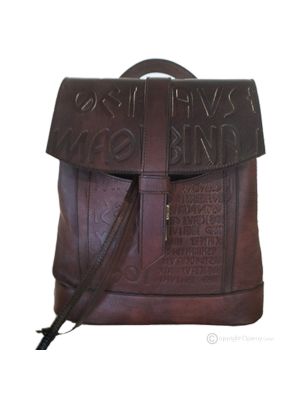 Mochila LORY de piel auténtica, bolsos de moda para hombre, informal, hecho a mano, certificado de garantía