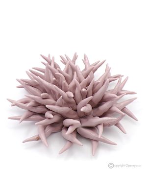 RICCIO GLICINE – Centro de mesa decoración de mesa, fina cerámica de Capodimonte, hecho a mano