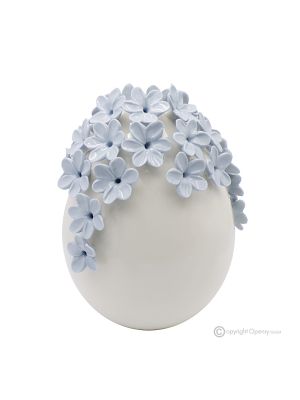 AVION EGG – Centro de decoración de mesa, fina cerámica de Capodimonte, hecho a mano