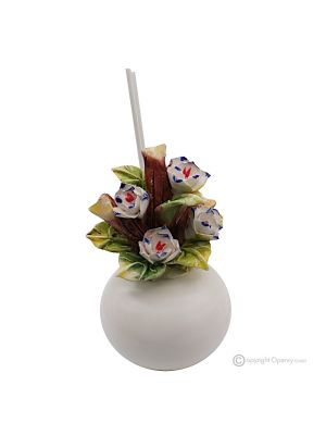 ORQUÍDEAS – Difusor de fragancias, fragancia de ambiente, cerámica Capodimonte, alta calidad