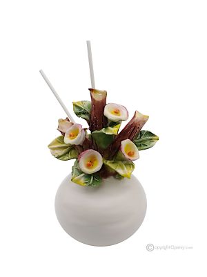 CALLE – Ambientador, difusor de ambiente, cerámica Capodimonte, hecho a mano