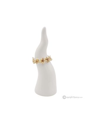 CUERNO NAPOLETANO – Centro de mesa, fina cerámica de Capodimonte, hecho a mano