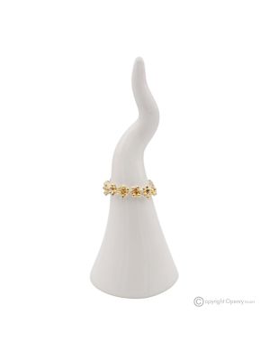 CORNO NAPOLI – Centro de mesa, fina cerámica de Capodimonte, hecho a mano