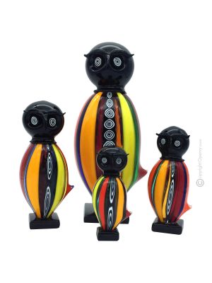 OWL Murrino de cristal soplado de Murano auténtica artesanía Made in Italy