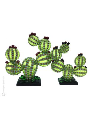 CACTUS Murrino de cristal soplado de Murano auténtica artesanía Made in Italy