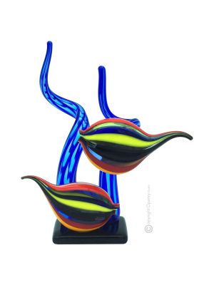 PESCADO Vidrio soplado de Murano auténtica artesanía Made in Italy