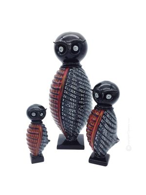 OWL Murrino de cristal soplado de Murano auténtica artesanía Made in Italy