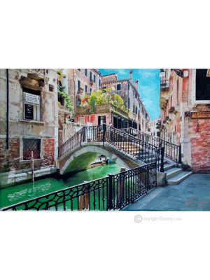 VENECIA Pintura sobre lienzo de Massimo Scarpa con técnica encáustica