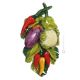 VERDURAS Decoración artística colgante de cerámica.
