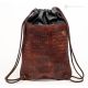 Mochila SACKIKU bolsos de moda para hombre de cuero genuino casual hecho a mano certificado de garantía