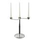 Candelabro SOFFIO Portavelas Metales Nobles Chapado en Plata Hecho a Mano Hecho en Italia