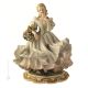 DAMA DE LA PRIMAVERA Estatua figura de porcelana Capodimonte hecha a mano en Italia
