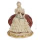 DAMA CON PALOMA Estatua figura de porcelana Capodimonte hecha a mano en Italia