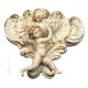 FUENTE DE PARED CON QUERUB Estatuilla Estatua Figura de porcelana Capodimonte hecha a mano Made in Italy